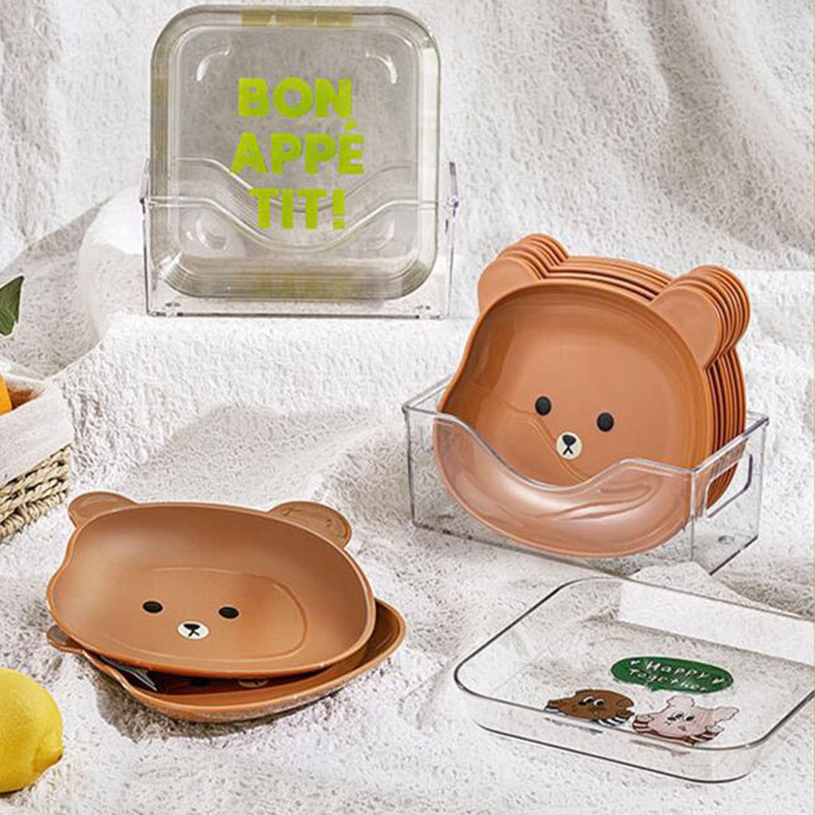 Amazon.co.jp: プラスチックプレート 5.9インチ 8ピース 小さな